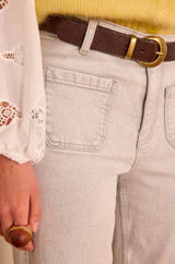 LEA GREY CROPPED JEANS