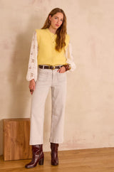 LEA GREY CROPPED JEANS