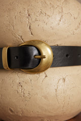NOE BLACK LEATHER BELT