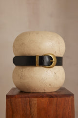 NOE BLACK LEATHER BELT