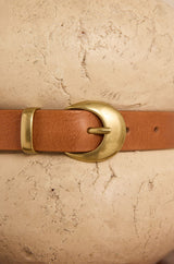 NOE LIGHT CAMEL LEATHER BELT