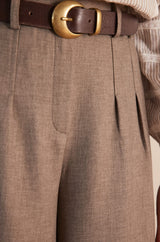 NOE CHOCOLATE LEATHER BELT