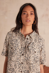 ROSEMARY ANIMAL PRINT SHIRT DRESS