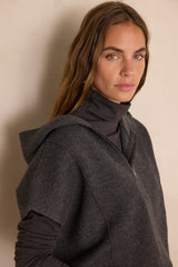 BERY ANTHRACITE SHORT-SLEEVED JACKET