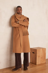 DAHLIA LIGHT CAMEL LONG WOOL COAT