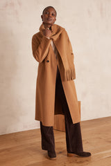 DAHLIA LIGHT CAMEL LONG WOOL COAT