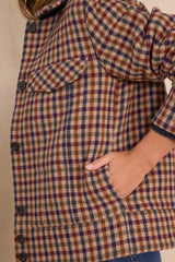 FIERCE CHECKERED WOOL JACKET