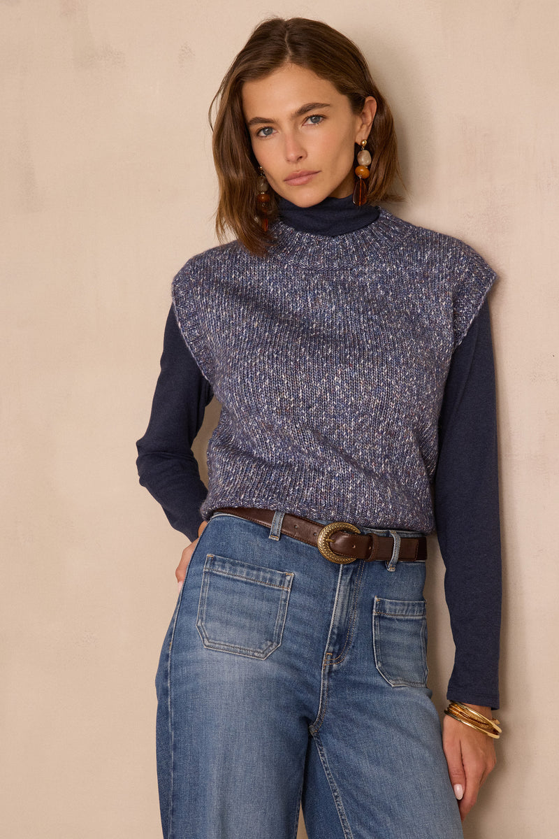 BOSTON LAVENDER SLEEVELESS JUMPER