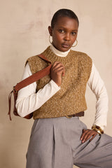 BOSTON CAMEL SLEEVELESS JUMPER