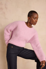BLOOM LILAC WOOL AND ALPAGA JUMPER