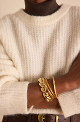 BLOOM ECRU WOOL AND ALPAGA JUMPER