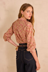 COLETTE BLUSH LIBERTY PRINT SHIRT