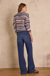 ANAIS DARK INDIGO WIDE-LEG JEANS