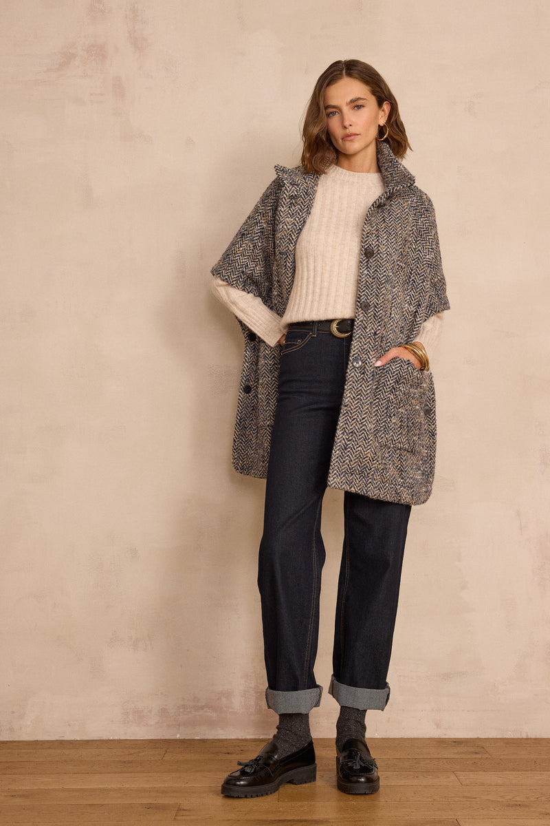 BENICIO WOOL AND ALPACA BEIGE JUMPER