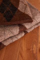 TOBIAS DARK BROWN SCARF