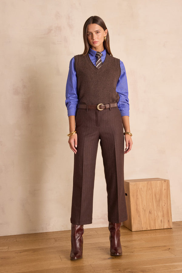 ESMERALDA LAVENDER COTTON OXFORD SHIRT