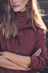 RISE BRICK SHIRT DRESS