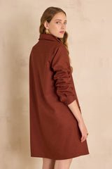 RISE BRICK SHIRT DRESS