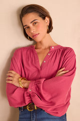 SIMON DARK PINK BLOUSE