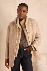 LAMIA NATURAL WOOL COAT