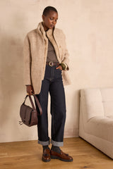 LAMIA NATURAL WOOL COAT