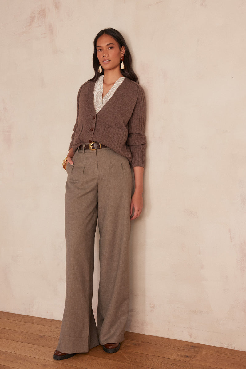 DAISY LIGHT TAUPE TROUSERS