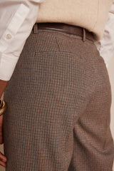 FERGUSON WIDE-LEG CHECKED TROUSERS