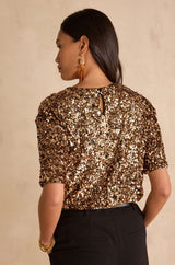 SUNNY SEQUIN T-SHIRT