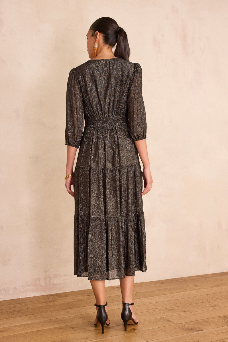 LOUMIA LONG IRIDESCENT DRESS