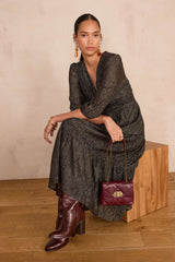 LOUMIA LONG IRIDESCENT DRESS