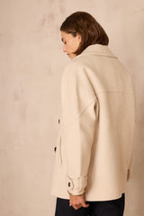 DEAN WOOL NATURAL PEACOAT