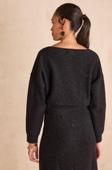 BLAKE BOATNECK SEQUIN JUMPER