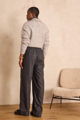 MILO ANTHRACITE WOOL TROUSERS