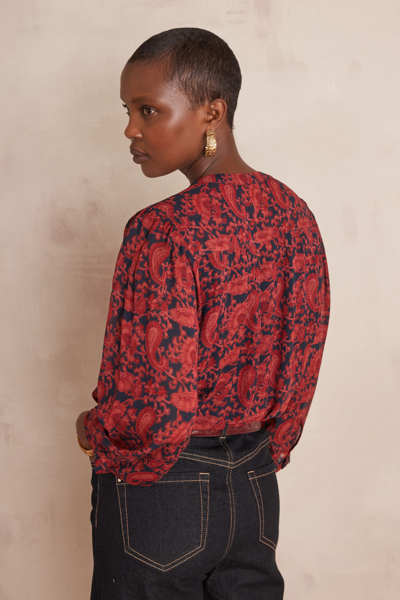 DIANE FLORAL PRINT BLOUSE