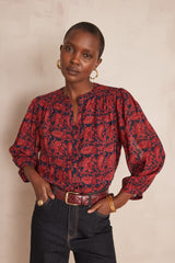 DIANE FLORAL PRINT BLOUSE