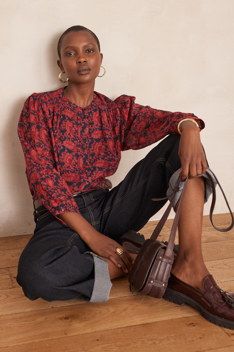 DIANE FLORAL PRINT BLOUSE