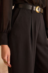 FLAUBERT BLACK WIDE LEG TROUSERS