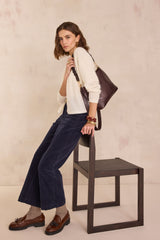 PAOLO BIS ECRU SHORT-SLEEVED MOHAIR AND WOOL  JUMPER