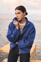 FELICITY ROYAL BLUE WOOL JACKET