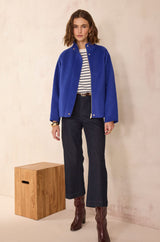FELICITY ROYAL BLUE WOOL JACKET