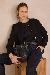 PETERSON BLACK CARDIGAN