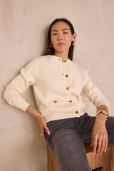 PETERSON ECRU CARDIGAN