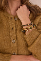 LOU BRONZE MOHAIR CARDIGAN