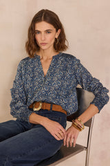 DOLCE ARABESQUE PATTERN BLOUSE