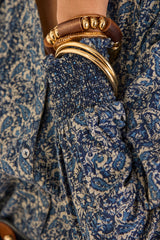 DOLCE ARABESQUE PATTERN BLOUSE