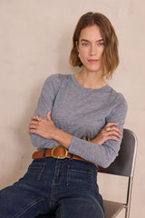 LOUISIANE LIGHT BLUE LONG-SLEEVE T-SHIRT