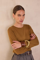 LOUISIANE BRONZE LONG-SLEEVE T-SHIRT