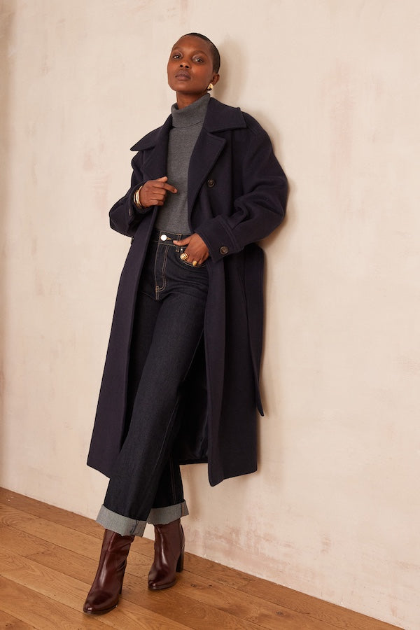 DJOVANNI NAVY COAT