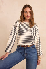 LORENZO LONG-SLEEVE STRIPED T-SHIRT