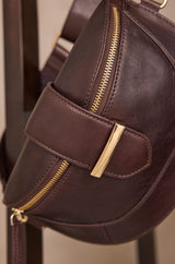 MARCEL CHOCOLATE LEATHER BELT BAG